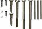 Screws & pins,
complete set for
Hawken fullstock rifle,
unplated steel